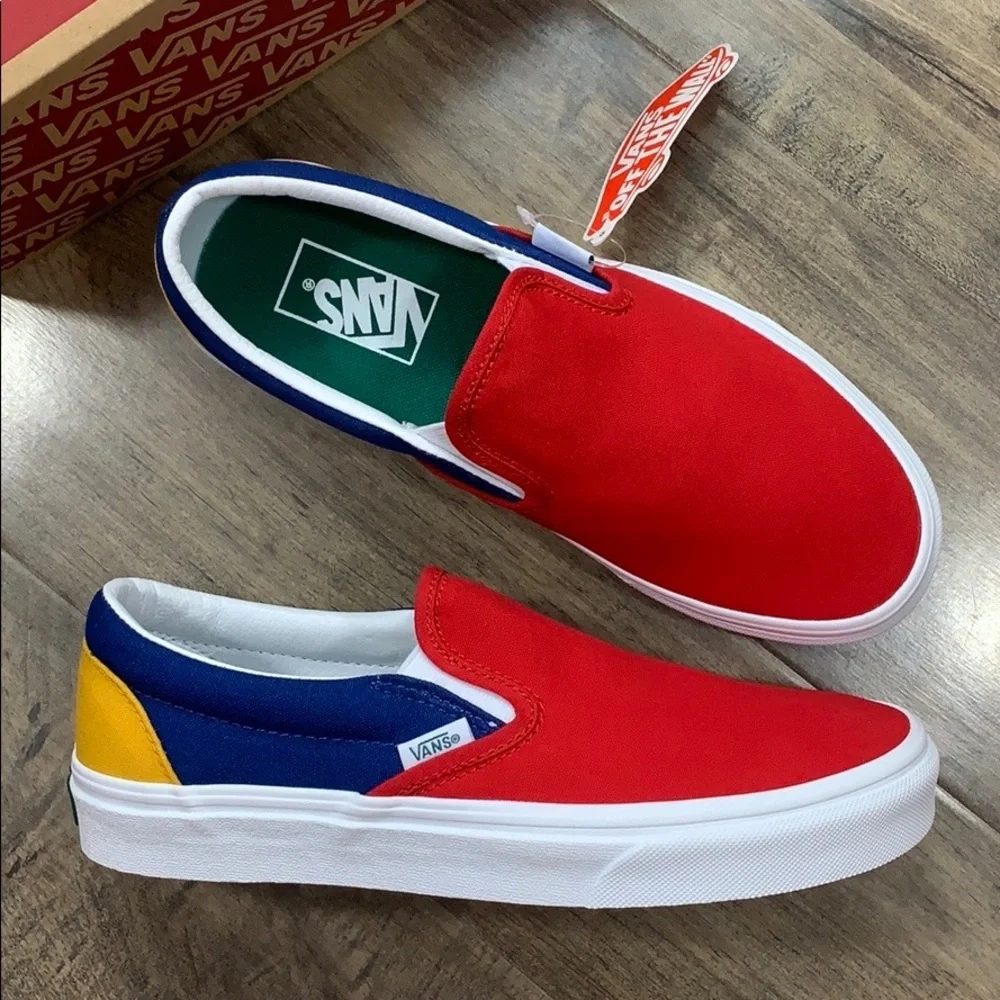 •VANS CLASSIC SLIP ON VANS YACHT CLUB red/blue MENS•